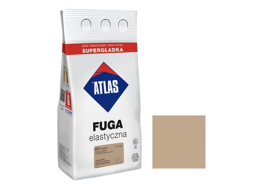 Zdjęcie: Fuga elastyczna kolor 020 beżowy alubag 5 kg ATLAS