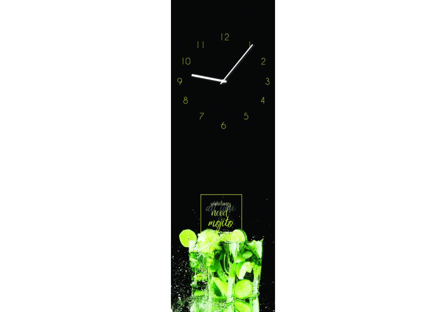 Zdjęcie: Zegar Glassclock 20x60 cm Gc033 Mojito STYLER