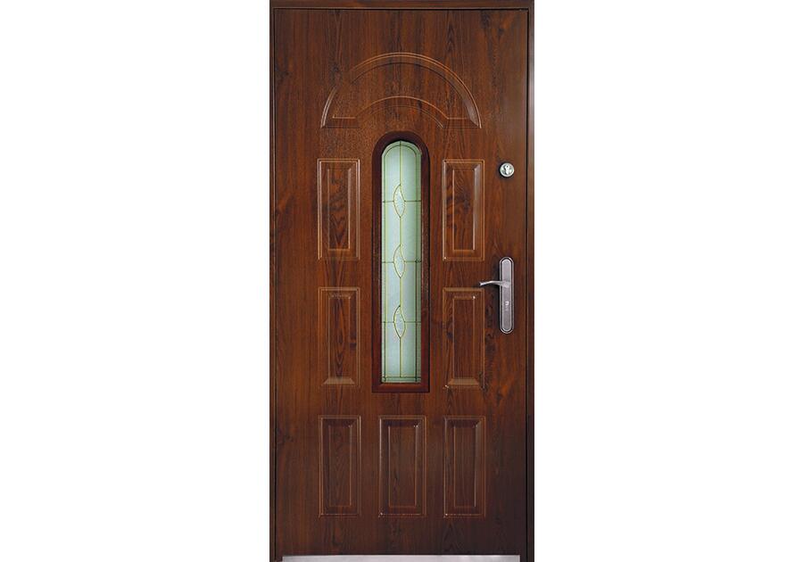 Zdjęcie: Drzwi zewnętrzne 90 cm lewe Jamajka orzech SPUTNIK