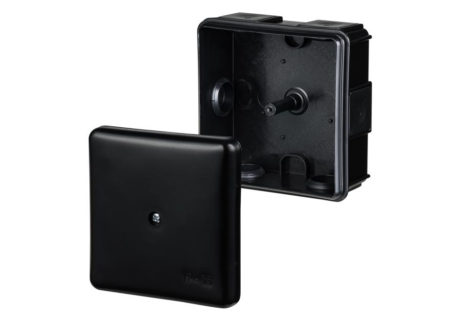 Zdjęcie: Puszka natynkowa 6-wylotowa 5x2,5 mm czarna EP-LUX IP55 EPN ELEKTRO-PLAST