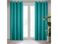 Zdjęcie: Zasłona gotowa Rita 140x250 cm turkusowy EUROFIRANY
