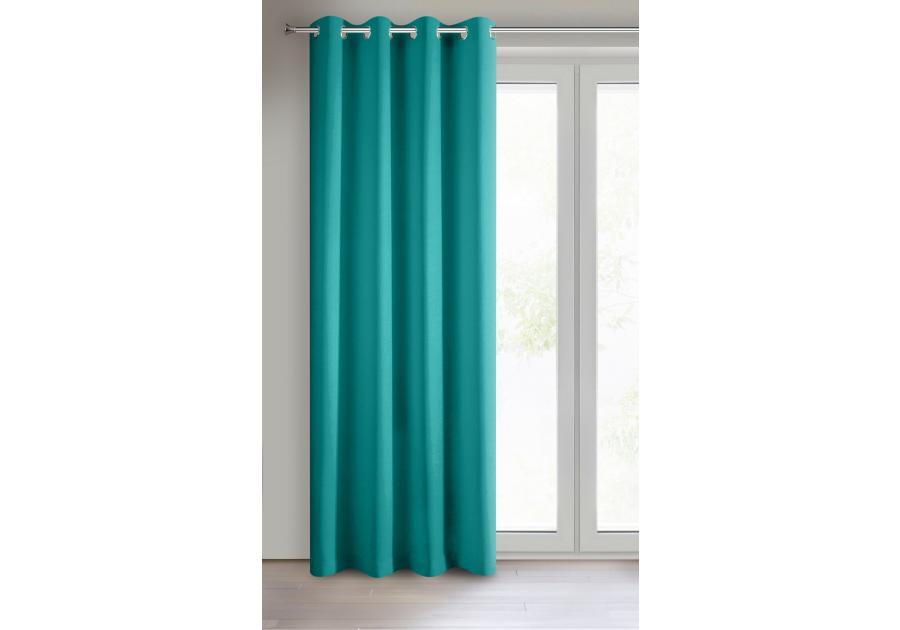 Zdjęcie: Zasłona gotowa Rita 140x250 cm turkusowy EUROFIRANY