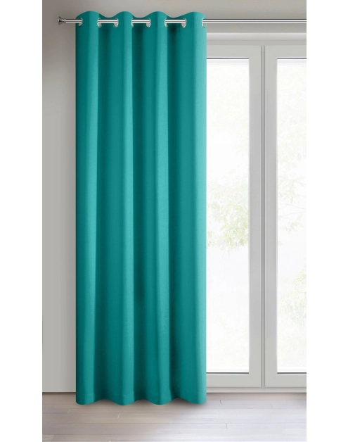 Zdjęcie: Zasłona gotowa Rita 140x250 cm turkusowy EUROFIRANY