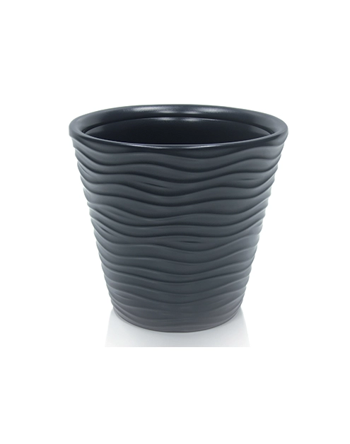 Zdjęcie: Doniczka Wave antracyt 40 cm PROPERPLAST