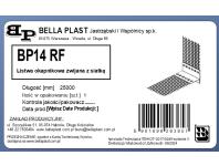 Zdjęcie: Listwa okapnikowa PVC BP14 RF L2500, podtynkowa, zwijana, z siatką BELLA PLAST