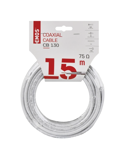 Zdjęcie: Kabel koncentryczny CB130, 15 m EMOS