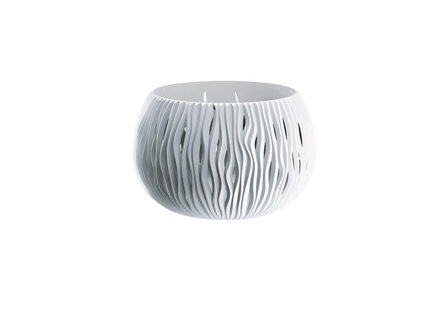Zdjęcie: Doniczka Bowl Sandy basic biały 29 cm PROSPERPLAST