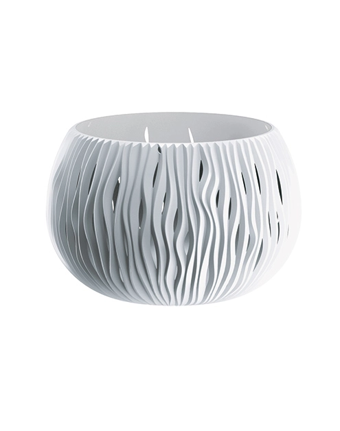 Zdjęcie: Doniczka Bowl Sandy basic biały 29 cm PROSPERPLAST