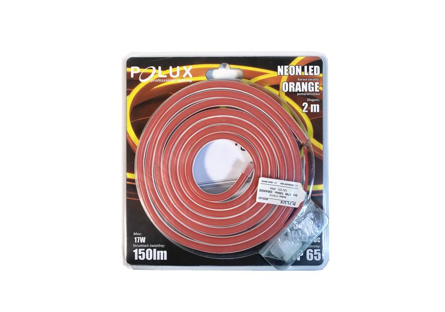 Zdjęcie: Pasek LED Neon 12v 17 W 2m pomarańczowy POLUX