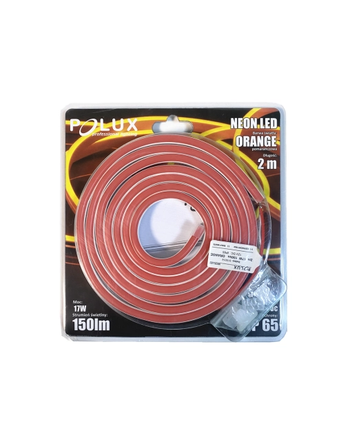 Zdjęcie: Pasek LED Neon 12v 17 W 2m pomarańczowy POLUX