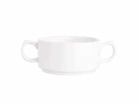 Bulionówka z uszami 280 ml porcelana kremowa Regular ALTOMDESIGN