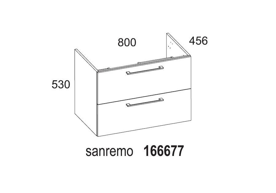 Zdjęcie: Szafla podumywalkowa Modo 80 cm sanremo D4702 ELITA