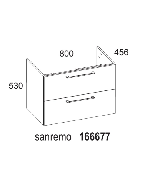 Zdjęcie: Szafla podumywalkowa Modo 80 cm sanremo D4702 ELITA