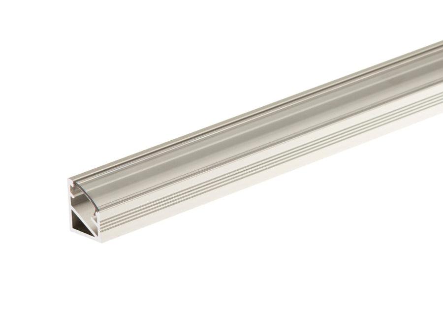 Zdjęcie: Kształtownik kątowy 30 do taśmy LED 14x16,5 mm - 1 m osłonka przezroczysta CEZAR