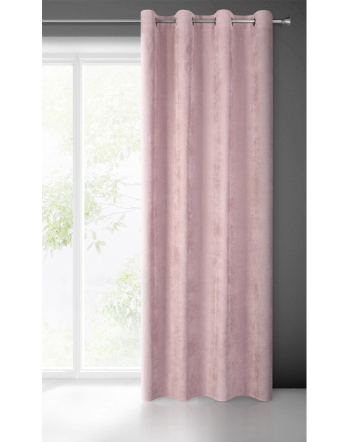 Zdjęcie: Zasłona gotowa Julie 140 x 250 cm pudrowy róż EUROFIRANY