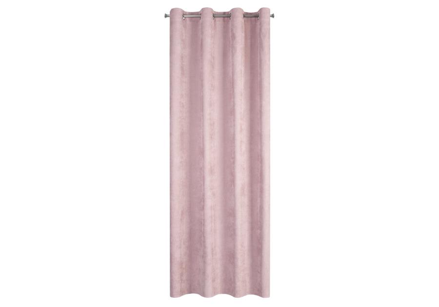 Zdjęcie: Zasłona gotowa Julie 140 x 250 cm pudrowy róż EUROFIRANY