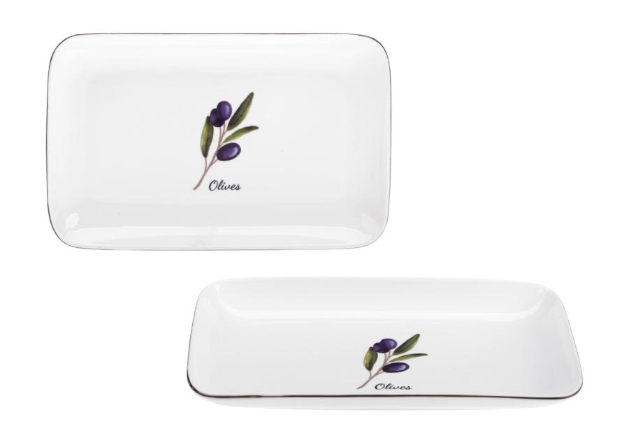 Zdjęcie: Półmisek Prowansja 25 cm z porcelany New Bone 81483 Olives RAVI
