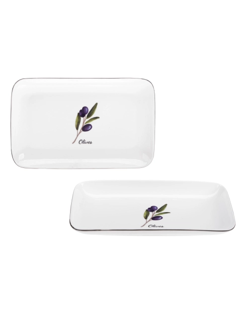 Zdjęcie: Półmisek Prowansja 25 cm z porcelany New Bone 81483 Olives RAVI