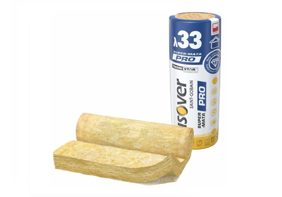 Zdjęcie: Wełna mineralna Super-Mata PRO, grubość 150 mm ISOVER