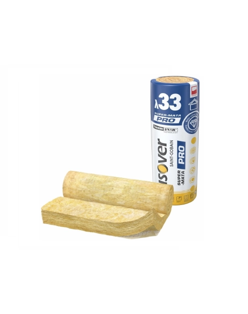 Zdjęcie: Wełna mineralna Super-Mata PRO, grubość 150 mm ISOVER