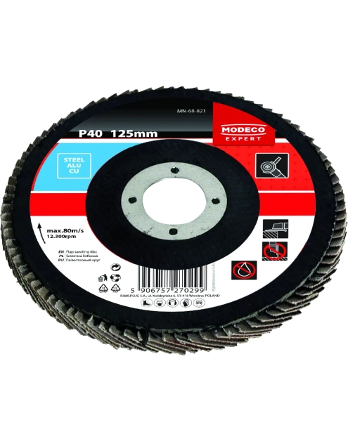 Zdjęcie: Ściernica listkowa talerzowa 115 mm P120 flat 10 szt. RAWLPLUG