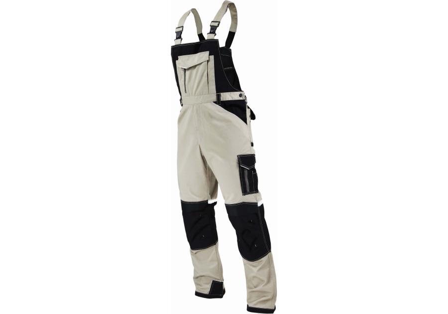 Zdjęcie: Spodnie robocze na szelkach piaskowe Summer Line LS-52 STALCO PREMIUM