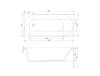 Zdjęcie: Wanna Octavia 160x70 cm CERSANIT