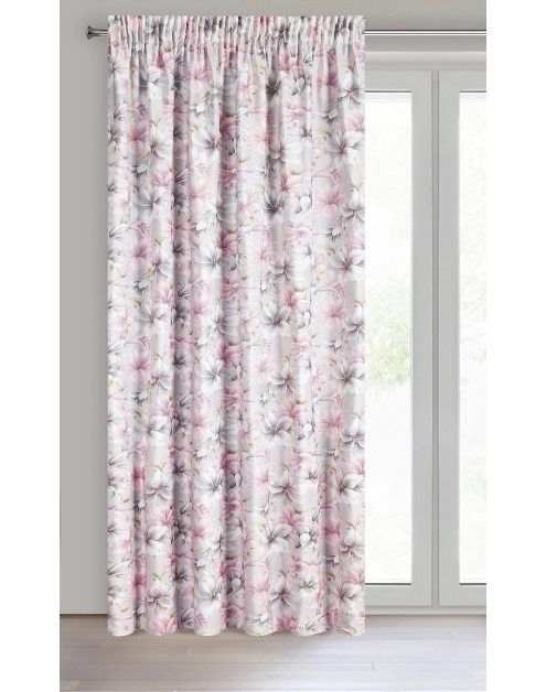 Zdjęcie: Zasłona gotowa Larysa na taśmie 140x270 cm różowy EUROFIRANY