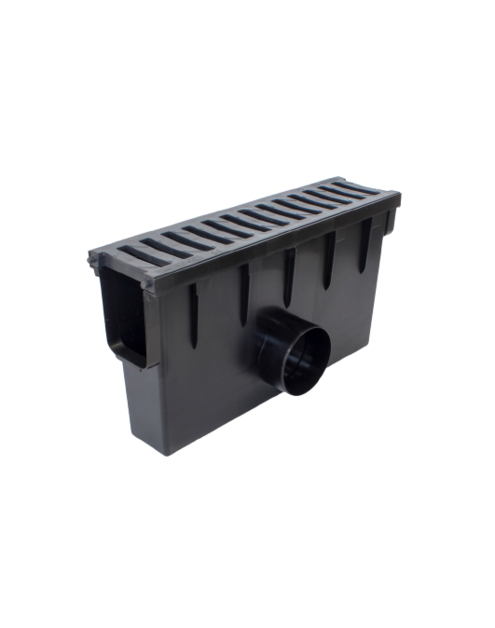 Zdjęcie: Odwodnienie liniowe studzienka zbiorcza krata PVC A 15, 500x131x280 mm ZMM MAXPOL