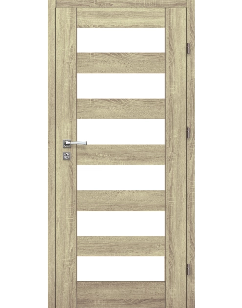 Zdjęcie: Drzwi wewnętrzne 80 cm prawe 6/6 dąb sonoma Zitron 10 VOSTER