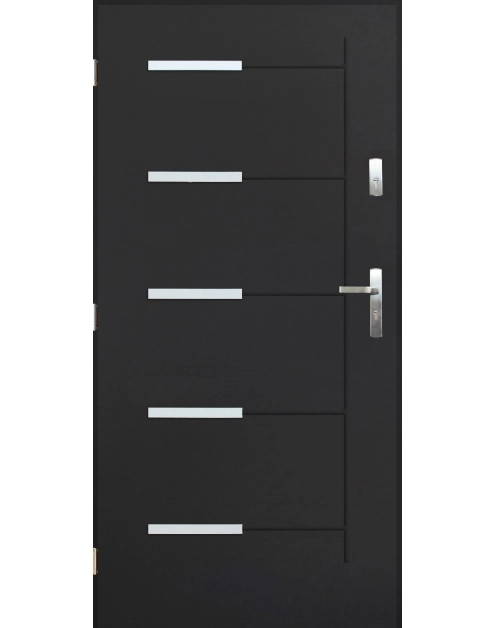 Zdjęcie: Drzwi zewnętrzne orlando antracyt 90l komplet PANTOR