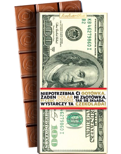Zdjęcie: CZEKOLADA 107 (100 dolarów) BANKNOT. CZK-107