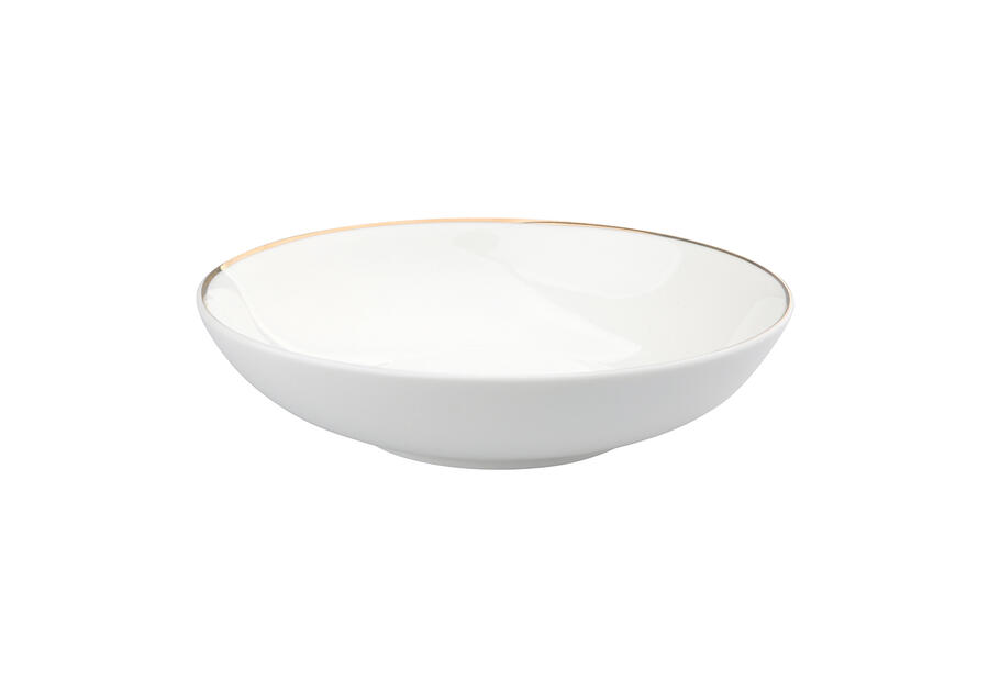 Zdjęcie: Talerz głęboki 20 cm porcelana kremowa new Bella Złota Linia ALTOMDESIGN