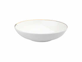 Talerz głęboki 20 cm porcelana kremowa new Bella Złota Linia ALTOMDESIGN