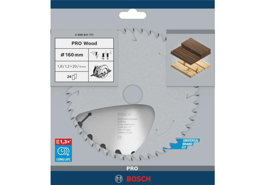 Zdjęcie: Tarcza do pilarki tarczowej Pro Wood 160x1,8x20 mm BOSCH