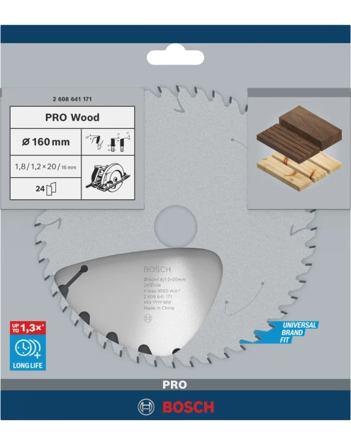 Zdjęcie: Tarcza do pilarki tarczowej Pro Wood 160x1,8x20 mm BOSCH