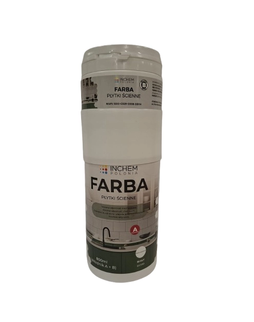 Zdjęcie: Farba Płytki ścienne, biały, zestaw 800 ml INCHEM POLONIA