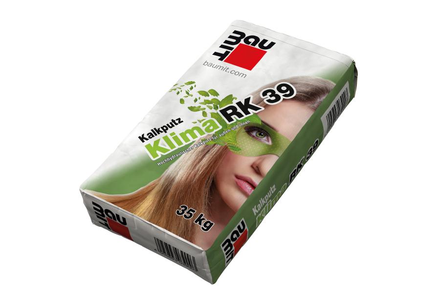 Zdjęcie: Tynk wapienny zewnętrzny Klima RK 39 -35 kg BAUMIT