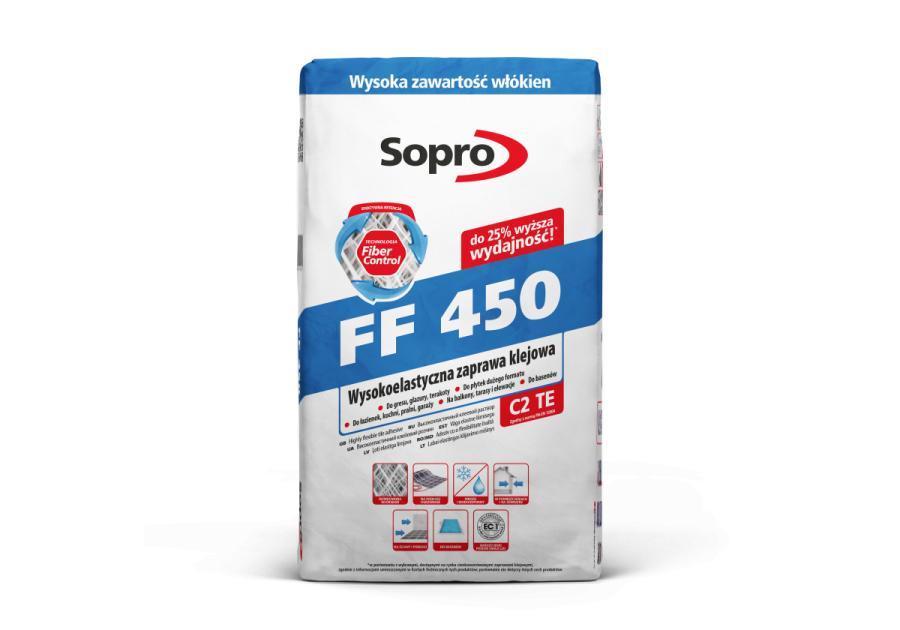 Zdjęcie: Zaprawa klejowa wysokoelastyczna FF 450 5 kg SOPRO