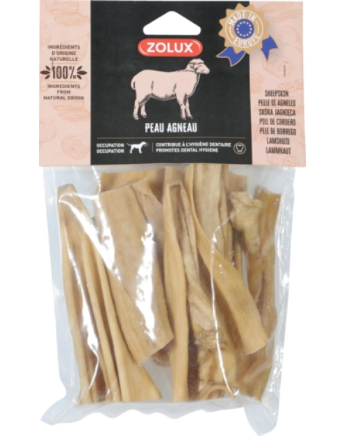 Zdjęcie: Przysmak naturalny dla psa Skóra jagnięca 15 cm, 200 g ZOLUX