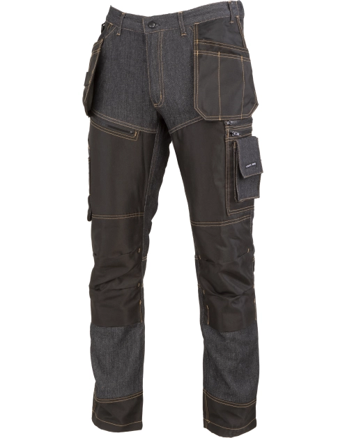 Zdjęcie: Spodnie jeansowe czarne ze wzmocnieniami, XL, CE, LAHTI PRO