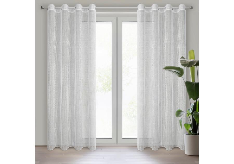 Zdjęcie: Firana gotowa Atena 140 x 260 cm biały EUROFIRANY