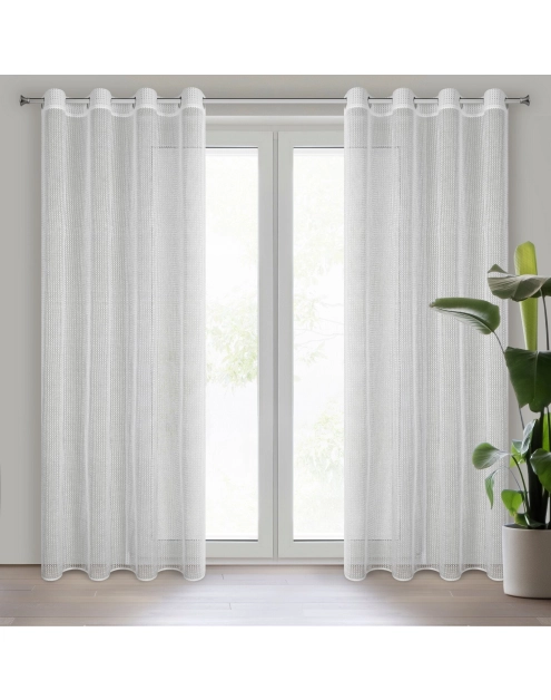 Zdjęcie: Firana gotowa Atena 140 x 260 cm biały EUROFIRANY