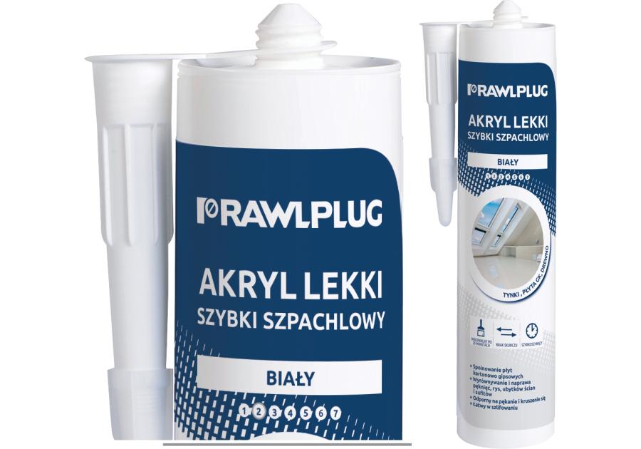 Zdjęcie: Akryl szpachlowy lekki szybki biały 300 ml RAWLPLUG