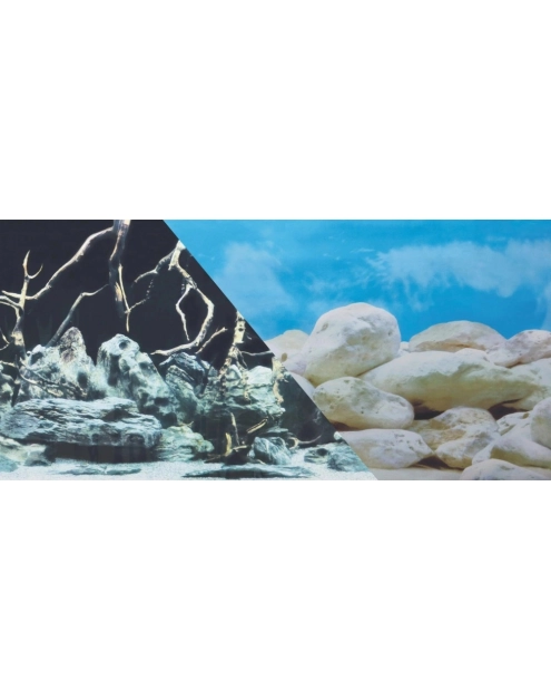 Zdjęcie: Tło do akwarium dwustronne korzenie/kamienie 50x80 cm ZOLUX