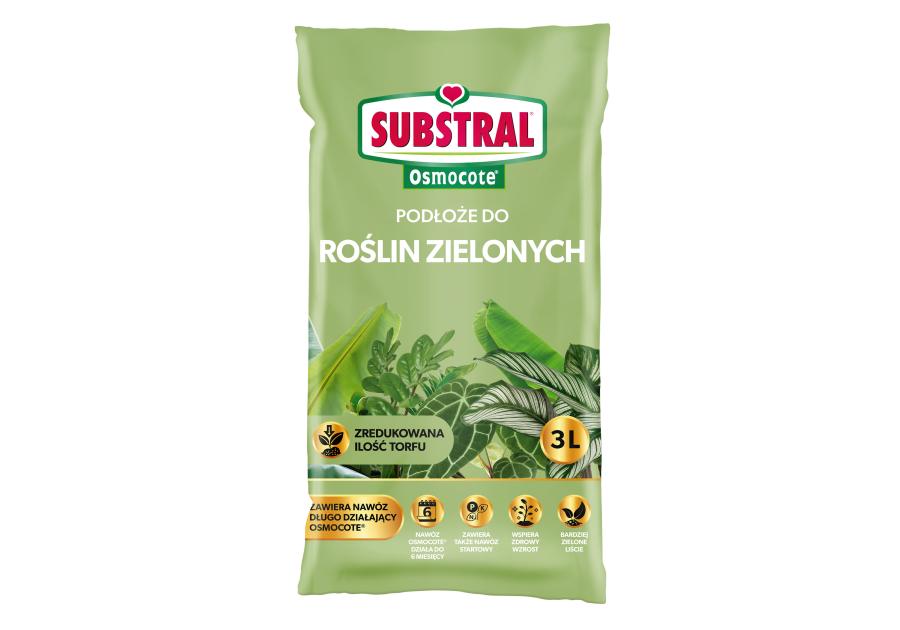 Zdjęcie: Gotowe podłoże Osmocote do Roślin Zielonych 3 L SUBSTRAL