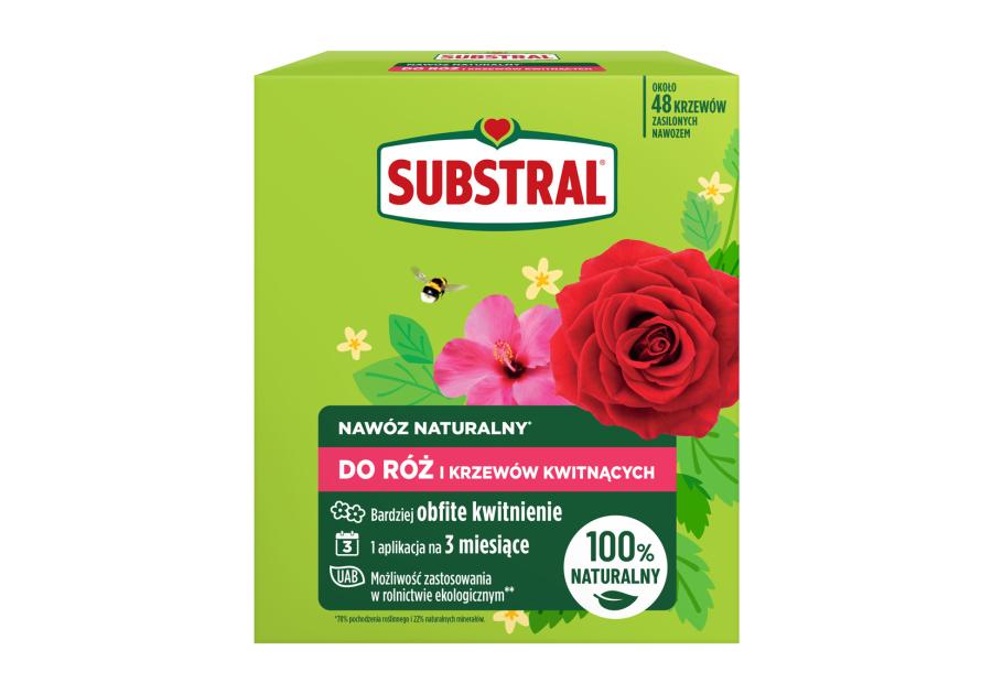 Zdjęcie: Nawóz naturalny do Róż 1,2 kg SUBSTRAL