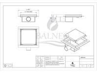 Zdjęcie: Odpływ liniowy kwadratowy SQ-Drain 15x15 cm BALNEO