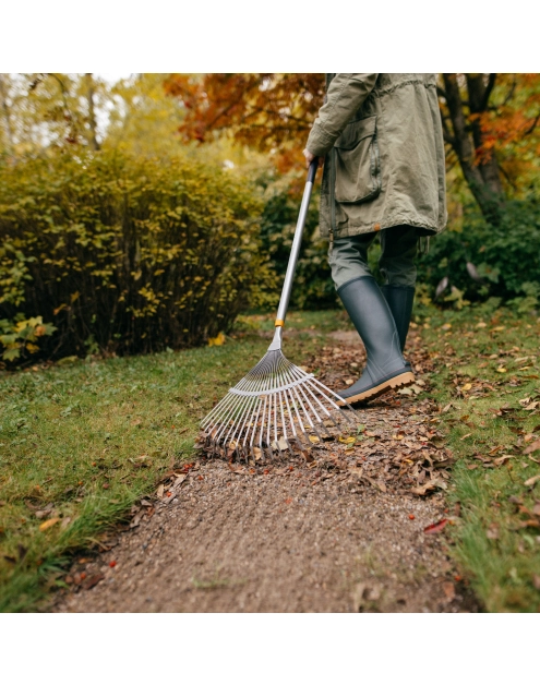 Zdjęcie: Grabie metalowe do liści Ergonomic wachlarzowe FISKARS