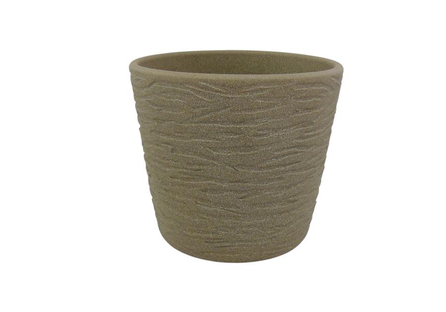 Zdjęcie: Osłonka doniczkowa 815 - 17 cm brąz struktura CERMAX